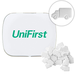 Dome Tin with Truck Shaped Mints