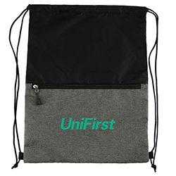 Recycled Graphite Drawstring Bag